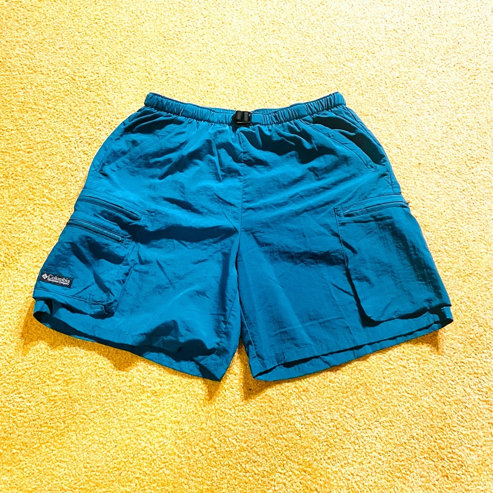 Columbia Dark Teal Nylon Shorts